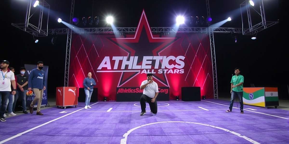 Athletics All Stars player community event in India with Athletics All Stars watermark